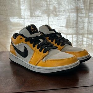 Womens 8 1/2 Nike air, Jordans black, yellow and white